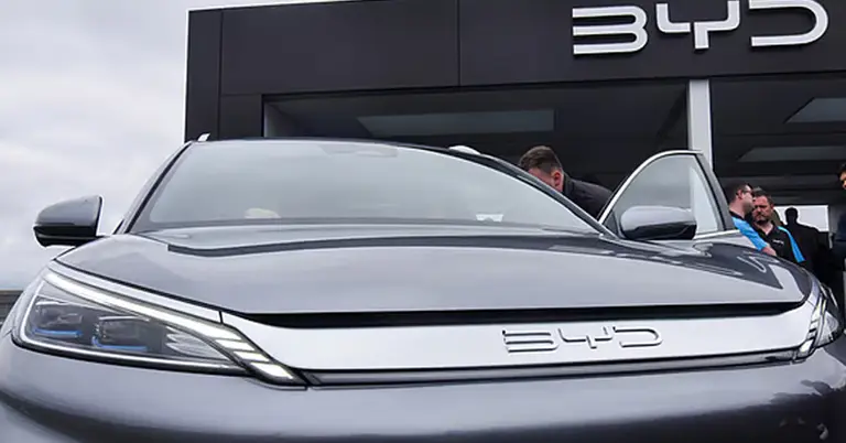 চীনের গাড়ি নির্মাতা প্রতিষ্ঠান বিওয়াইডির গাড়ি